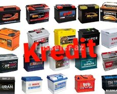 Mutlu akkumulyatorlar kreditlə satisi